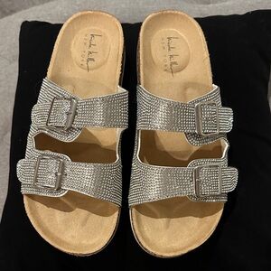 Silver Buckle Sandals